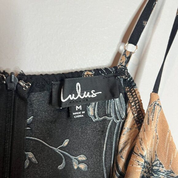 Lulus Darling Daylily Black Floral Print High-Low Maxi Dress - Picture 6 of 6